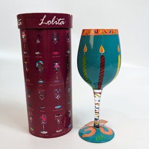 Lolita 15 oz. Hand Painted 30th Birthday Wine Glass "30-ish"